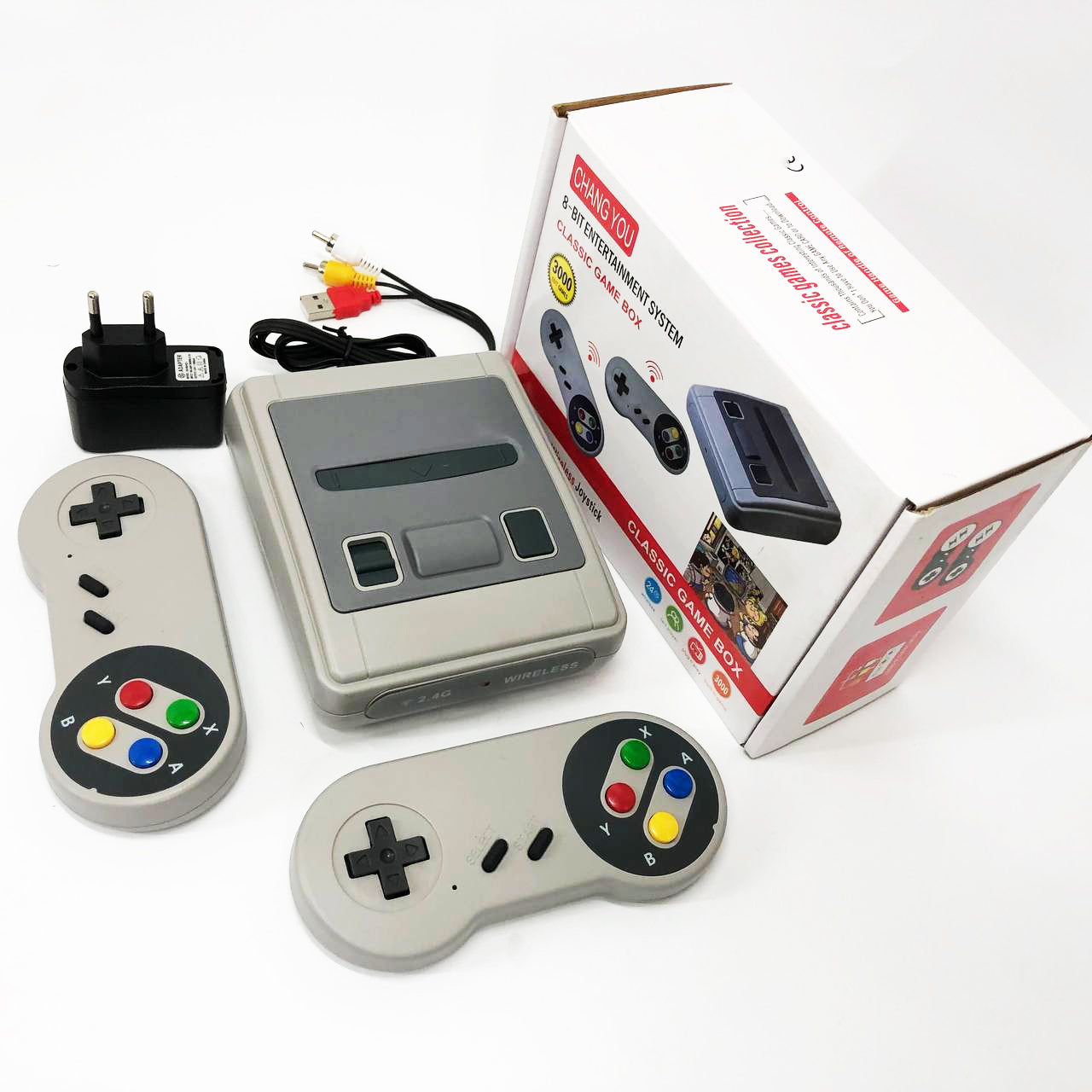 Игровая приставка с беспроводными джойстиками 3000 игр LH-35, Приставка игровая с удаленным управлением