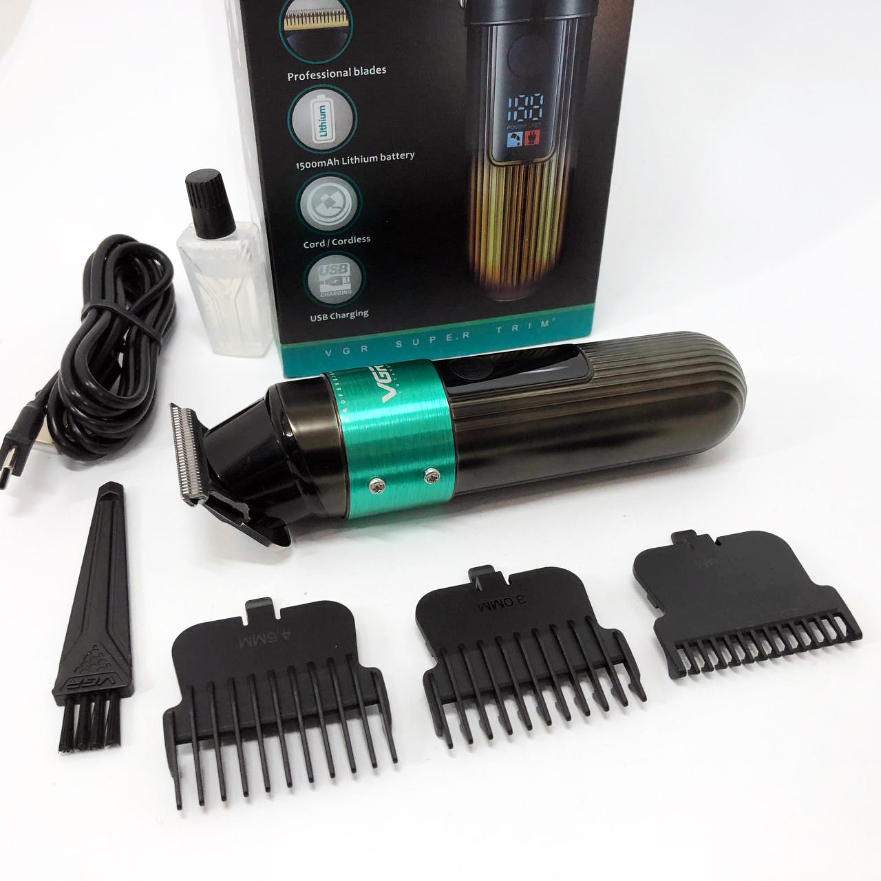 Машинка для стрижки волос VGR V-929 аккумуляторная, Машинка для стрижки волос домашняя