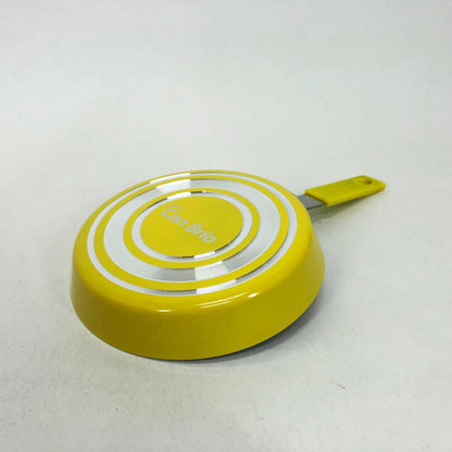 Сковорода Con Brio CB-1414, 14см, Мини, Eco Granite, Качественная сковорода. Цвет: желтый