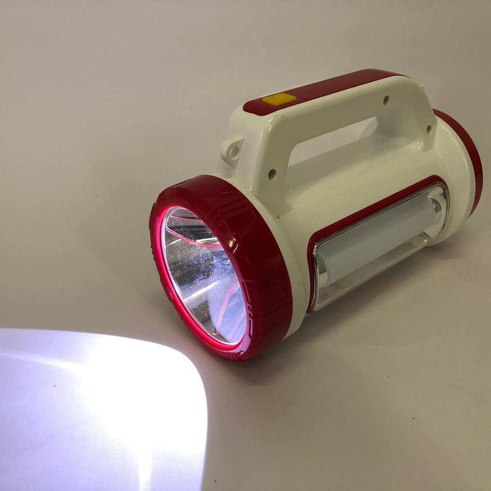 Фонарь кемпинговый с солнечной панелью 5158-LED-COB power bank, кемпинговый фонарь-лампа. Цвет: красный