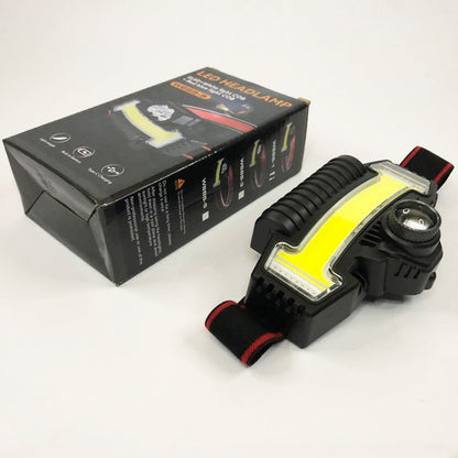 Налобный фонарик Bailong BL-W685-LTS+COB+RGB, 5 режимов, водостойкий, ударостойкий, USB кабель Type-c