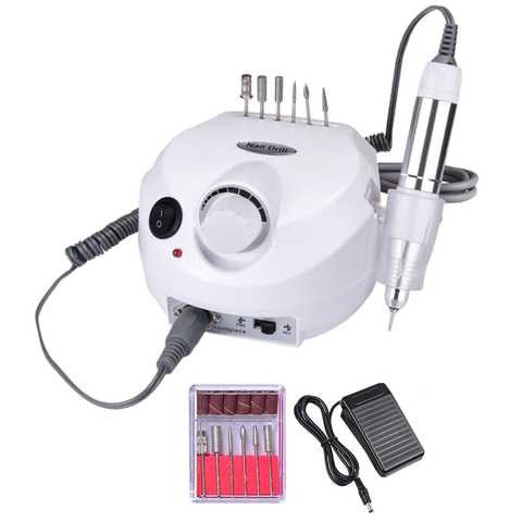 Фрезер для маникюра и педикюра Drill Pro Nail Drill, 30000 об/мин, фрезер для ногтей. Цвет: белый