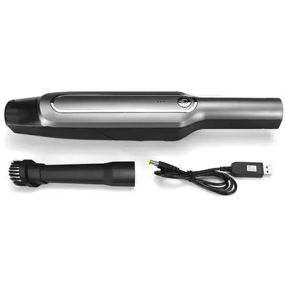 Пылесос для авто Car vacuum cleaner с аккумулятором, автомобильный пылесос беспроводной. Цвет: черный