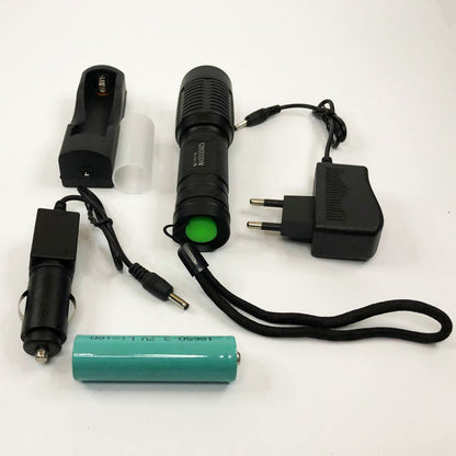 Аккумуляторный тактический фонарь Police BL-1861-T6, фонарик тактический ручной для охоты