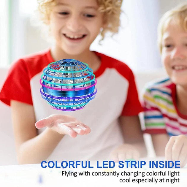Летающий шар спиннер светящийся flynova, Летающий шар-спинер, Летающий светящийся мяч