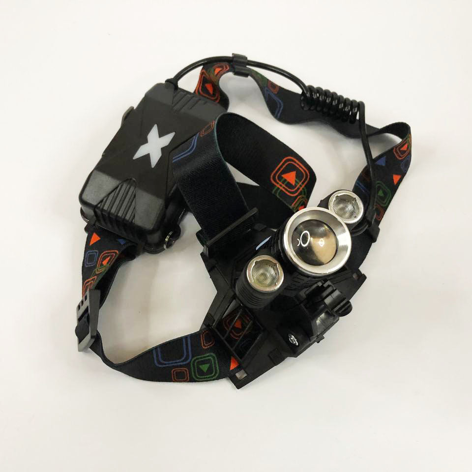 Фонарь налобный W602-T6-2XPE Bike с велокреплением 2x18650, светодиодный фонарь на лоб, сверхмощный