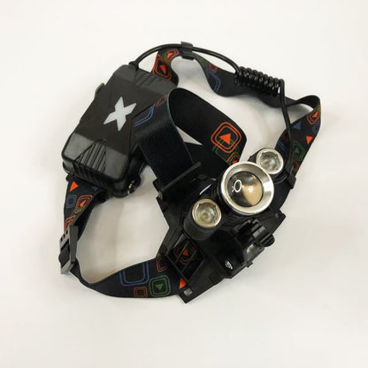 Фонарь налобный W602-T6-2XPE Bike с велокреплением 2x18650, светодиодный фонарь на лоб, сверхмощный