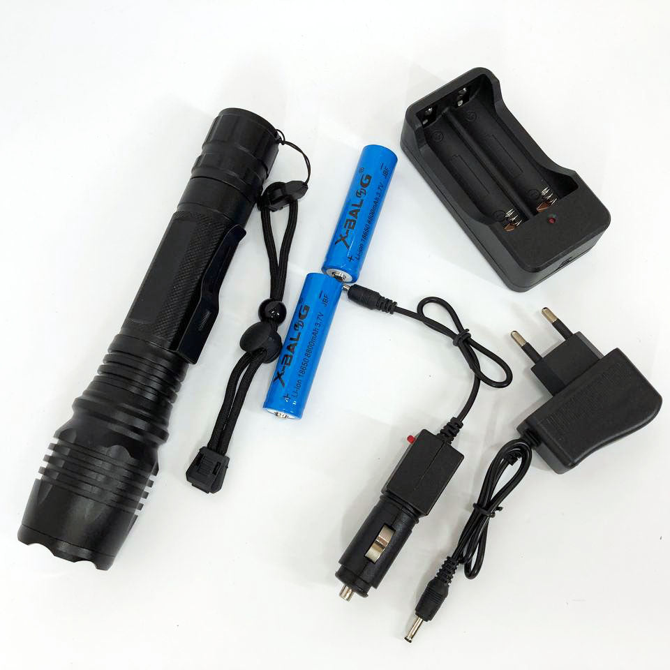 Ручний акумуляторний ліхтар Bailong BL-P08-P50, потужний ручний ліхтарик, ручний ліхтарик led