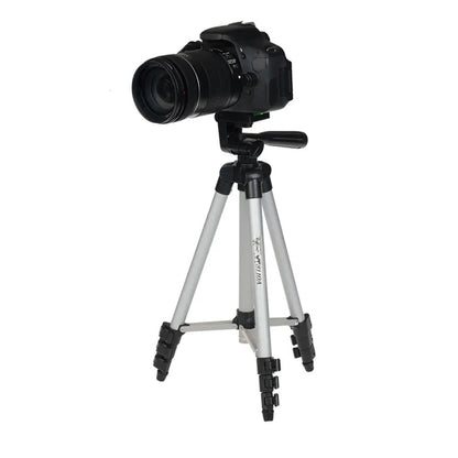 Штатив для телефона и фотоаппарата Tripod 3110 PRO портативный трипод 0,35-1.02м высота. Цвет: серебряный