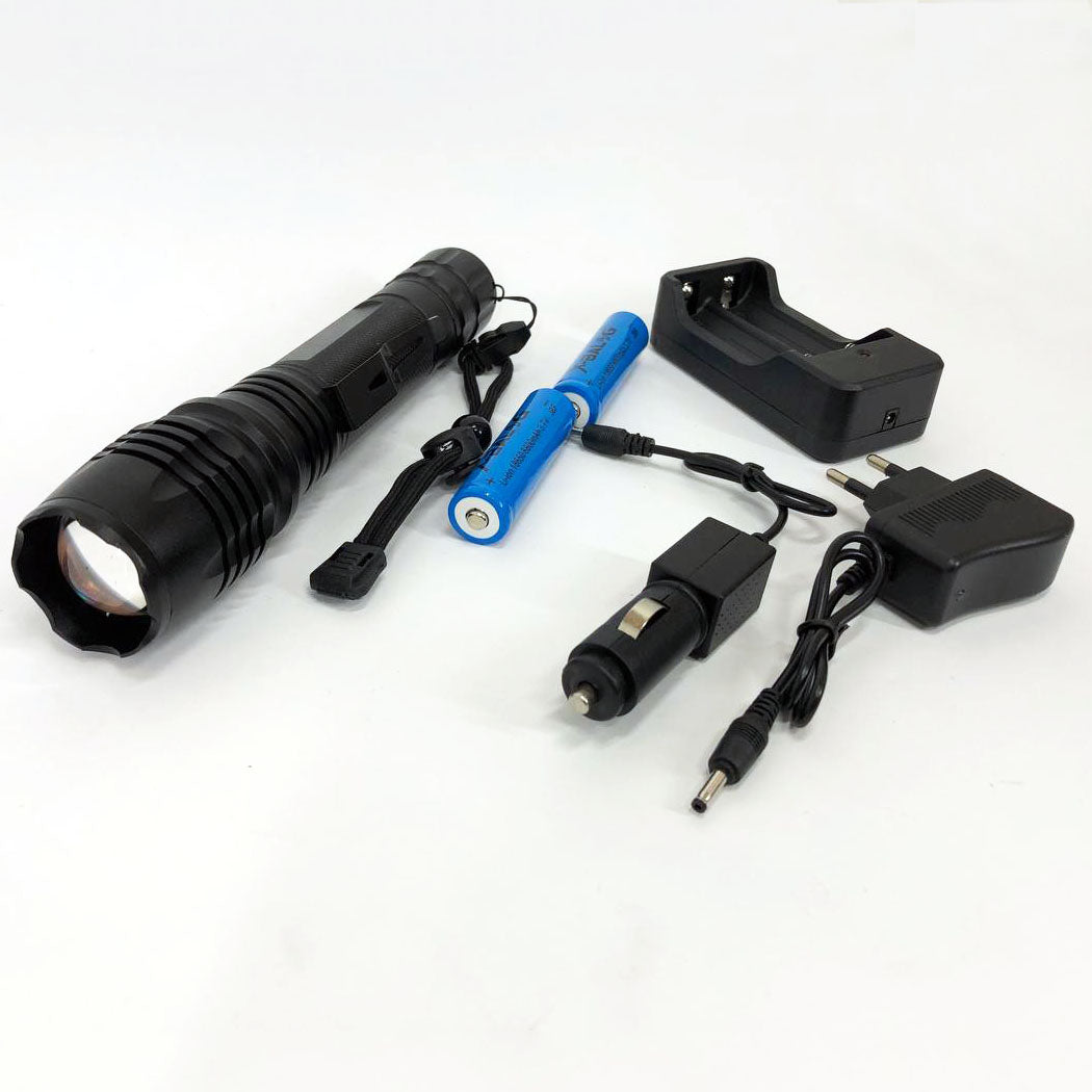 Ручний акумуляторний ліхтар Bailong BL-P08-P50, потужний ручний ліхтарик, ручний ліхтарик led