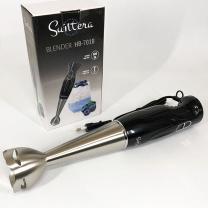 Блендер Suntera HB-701B 500 Вт, 2 режима скорости, ножка нержавеющая сталь, блендер переносной