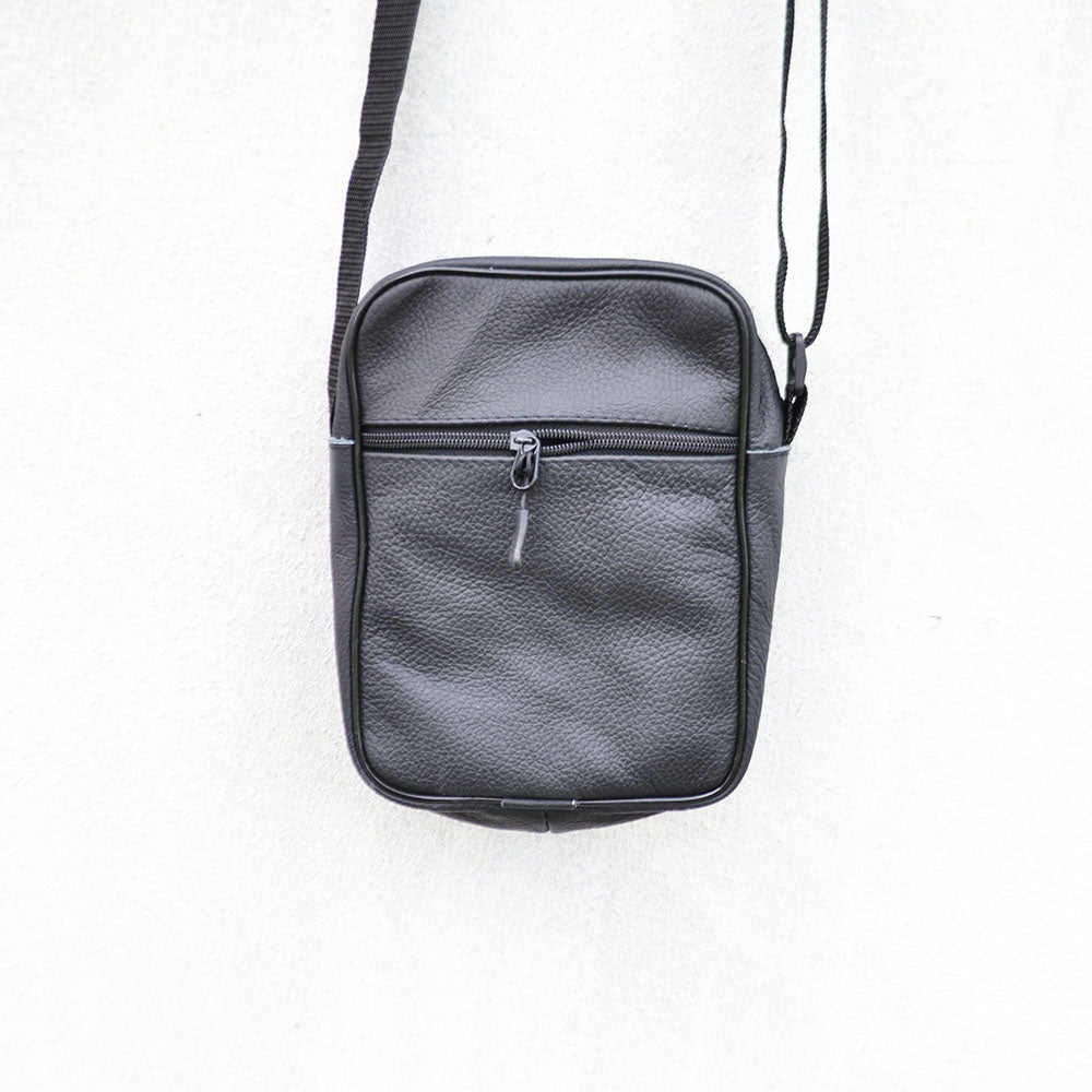 Набор 2 В 1! Сумка + Фонарь! Качественная мужская сумка из натуральной кожи + Тактический фонарь POLICE BL-X71-P50