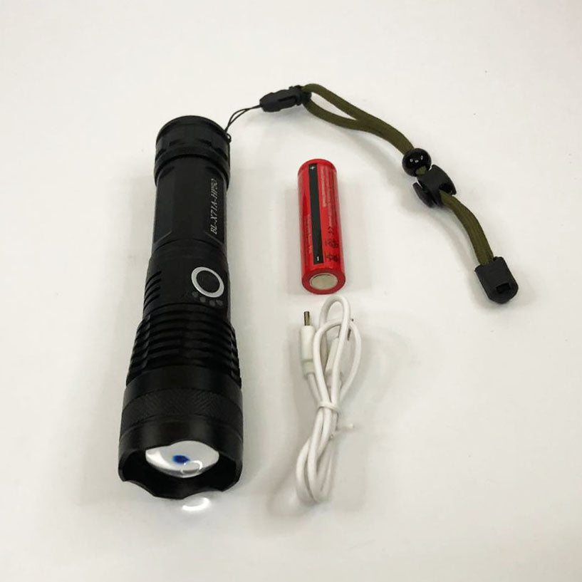 Фонарь ручной Police X71A-HP50, ЗУ micro USB, 1x18650/3xAAA, zoom, индикация заряда, качественный фонарик