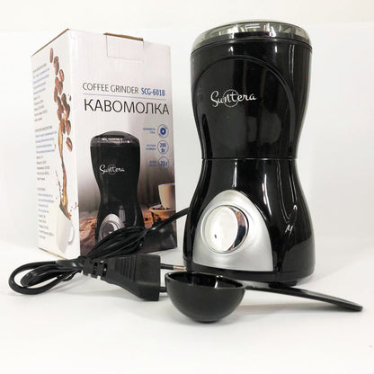 Кофемолка Suntera SCG-601B 200 Вт, кофемолка мощная, кофемолка електрична, измельчитель кофейных зерен