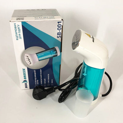 Отпариватель портативный SeaBreeze SB-001, отпариватель паровая щетка, компактный. Цвет: белый