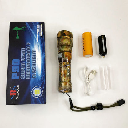 Фонарик ручной тактический Bailong BL-P512M-P90, Тактичный фонарь, Сильный фонарик, Лед фонарь ручной