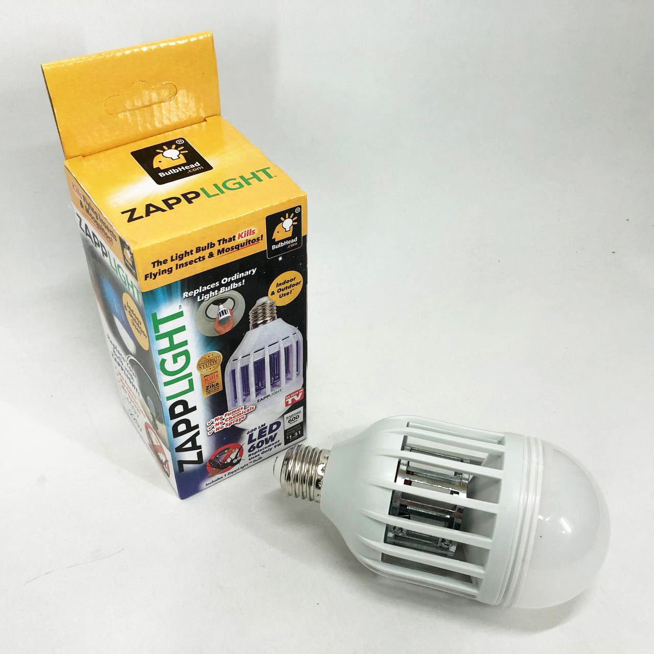 Светодиодная лампа приманка для насекомых Zapp Light, электрическая ловушка для насекомых, противомоскитная лампа от комаров