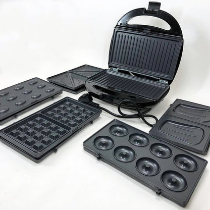 Мультипекарь 6в1 со съемными формами Domotec MS-7706, сендвичница 4в1, домашний гриль для шаурмы