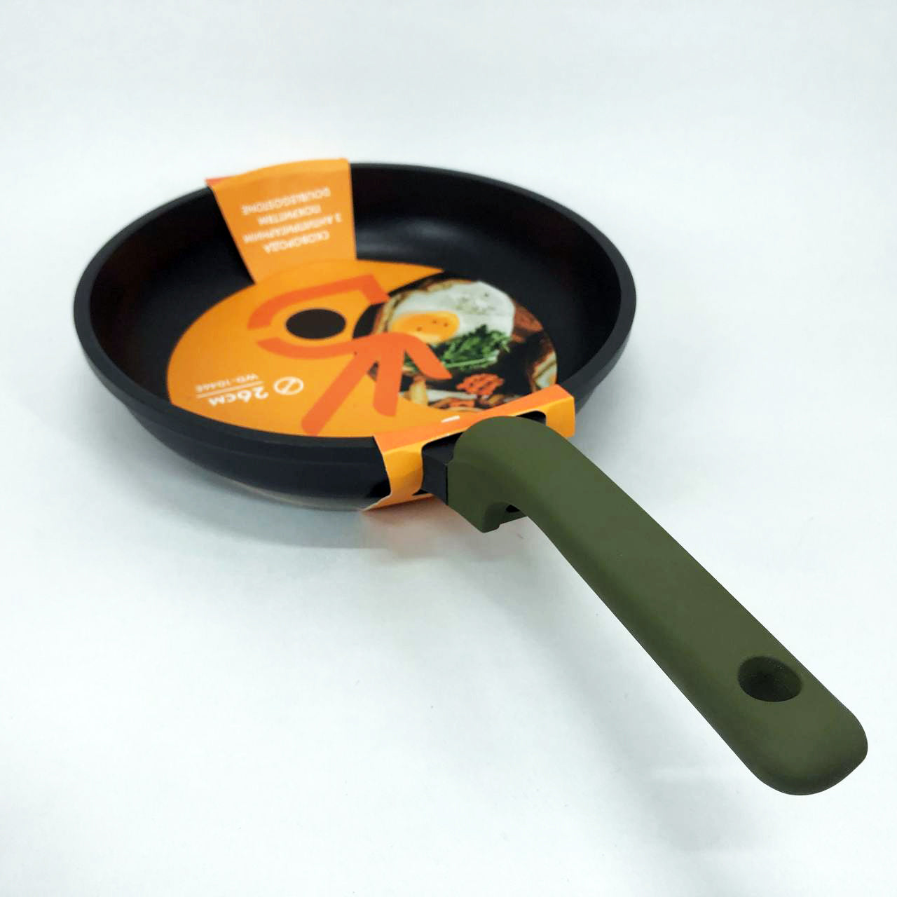 Литая сковорода Well Done WD-1046E с покрытием Double Go Stone 26 см, сковорода с индукционным дном