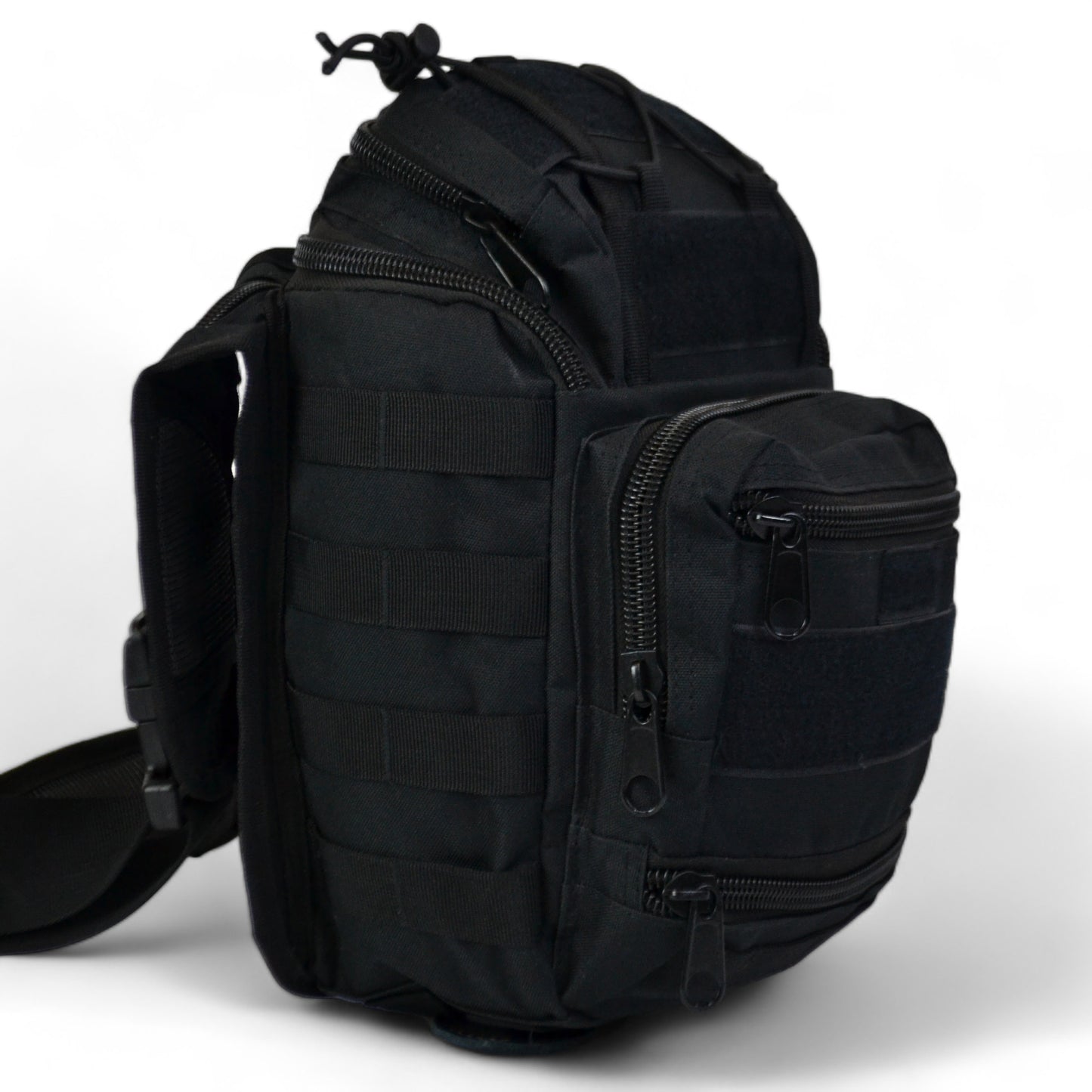 Тактична сумка чорна через плече військова велика нагрудна сумка ВСУ сумка універсальна армійська