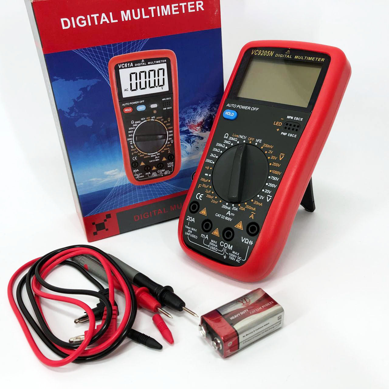 Цифровой Профессиональный мультиметр VC9205N тестер вольтметр, тестеры электроизмерительные