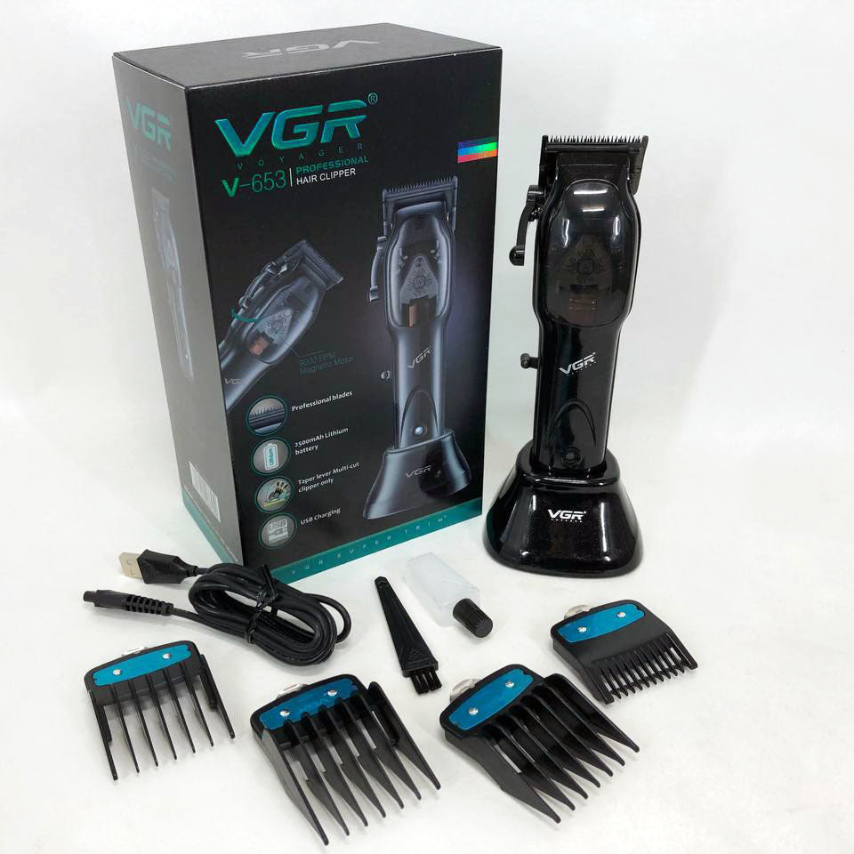 Машинка для стрижки волос VGR Hair Clipper V-653 Voyager, беспроводная электробритва, для дома