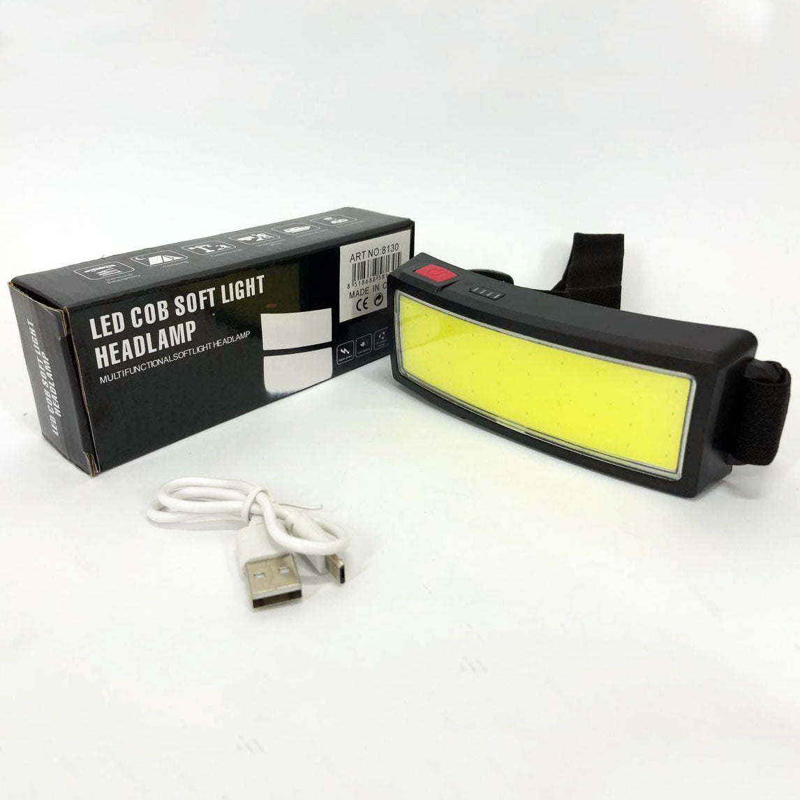 Налобный фонарик яркий рассеивающий для СТО Bailong BL-F007-COB, 3 режима, водостойкий, зарядка от USB