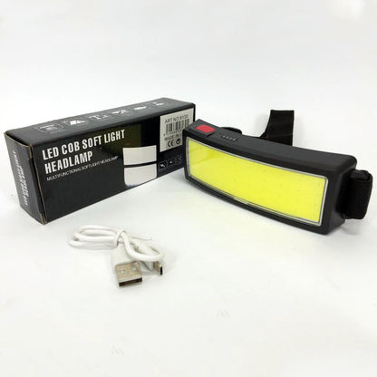 Налобный фонарик яркий рассеивающий для СТО Bailong BL-F007-COB, 3 режима, водостойкий, зарядка от USB