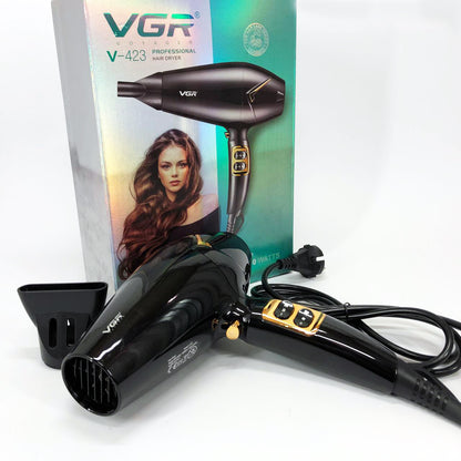Мощный электрический профессиональный фен для волос VGR V-423 1800-2200W, Женский фен для волос