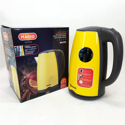 Электрочайник MAGIO MG-976, маленький электрочайник, хороший электрический чайник, электронный чайник