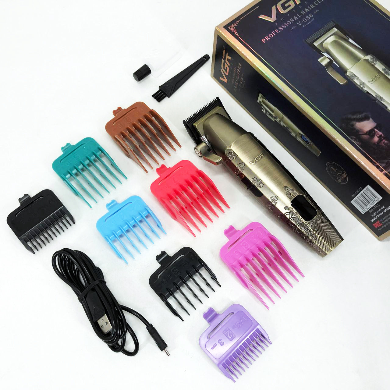 Аккумуляторная машинка для стрижки VGR V-036