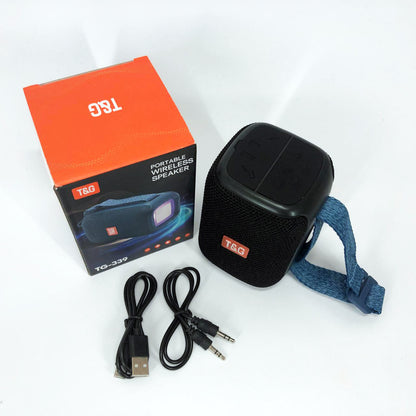 Портативная Bluetooth колонка TG339 5W с RGB подсветкой, Аккумуляторная колонка для музыки. Цвет: черный