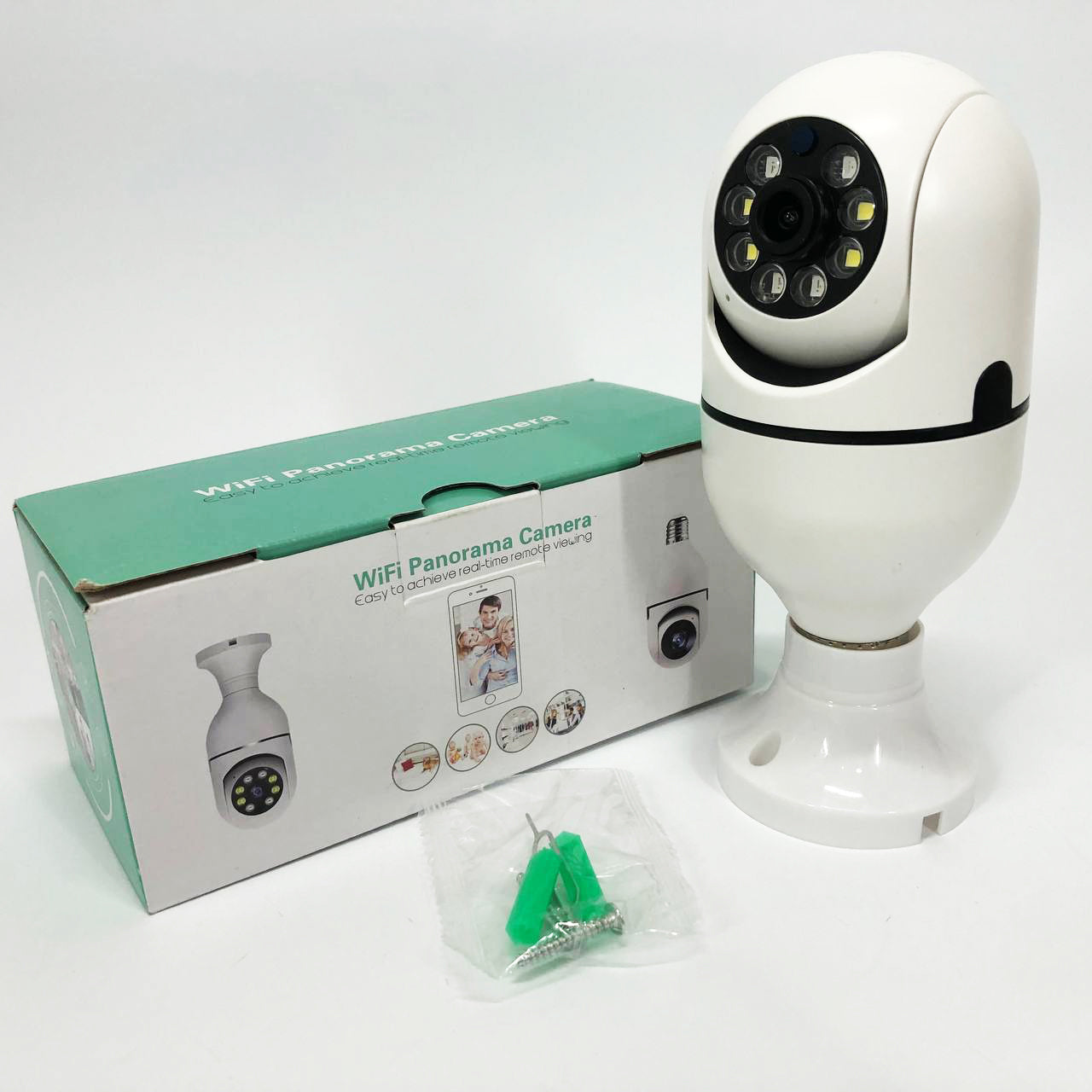 Камера видеонаблюдения лампочка CAM L1 E27 WIFI IP 360/90 поворотная