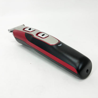 Машинка для стрижки 10в1 GEMEI GM-592, окантовочная машинка, подстригательная машинка. Цвет: красный