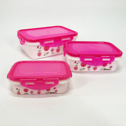 Набор пластиковых судков UNIQUE UN-1511. Цвет: розовый