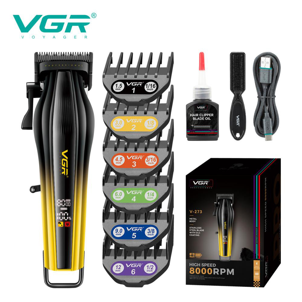 Аккумуляторная машинка для стрижки VGR V-273 GOLD