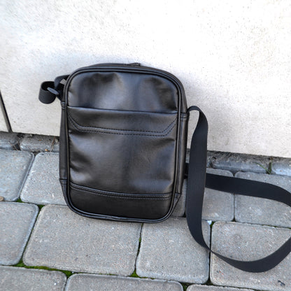 Мессенджер классический из эко кожи гладкой, Сумка через плечо кэжуал мужская, Деловая сумка мессенджер