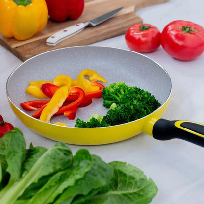 Сковорода Magio MG-1177 с мраморным антипригарным покрытием 24 см, сковорода удобная на кухню