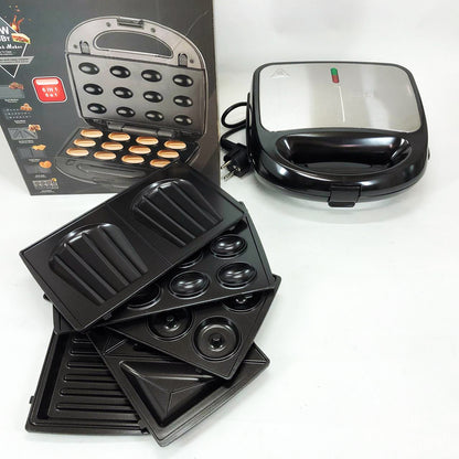 Мультимейкер 6в1 RAF R.541 Гриль прижимной сэндвичница вафельница орешник бутербродница