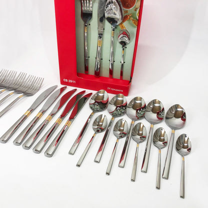 Набір столових приладів 24 предметів Con Brio CB-3912