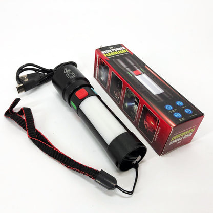 Фонарь 611-TG+COB(white+red), Фонарики для экстренных ситуаций и аварий, Поисковый фонарь ручной