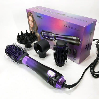 Фен-щітка стайлер VGR V-484 4 в 1. Колір: фіолетовий
