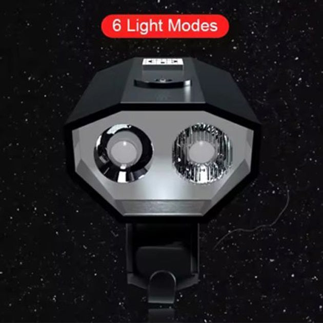 Велофонарь BK-08/01 Pro-2XPE, Фонарик для катания на велосипеде, Велосипедный фонарь с фиксацией на руль