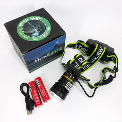 Фонарь налобный PLD-A12-TG 2x18650, Фонарик налобный мощный, Налобный прожектор, Фонарь для рыбалки