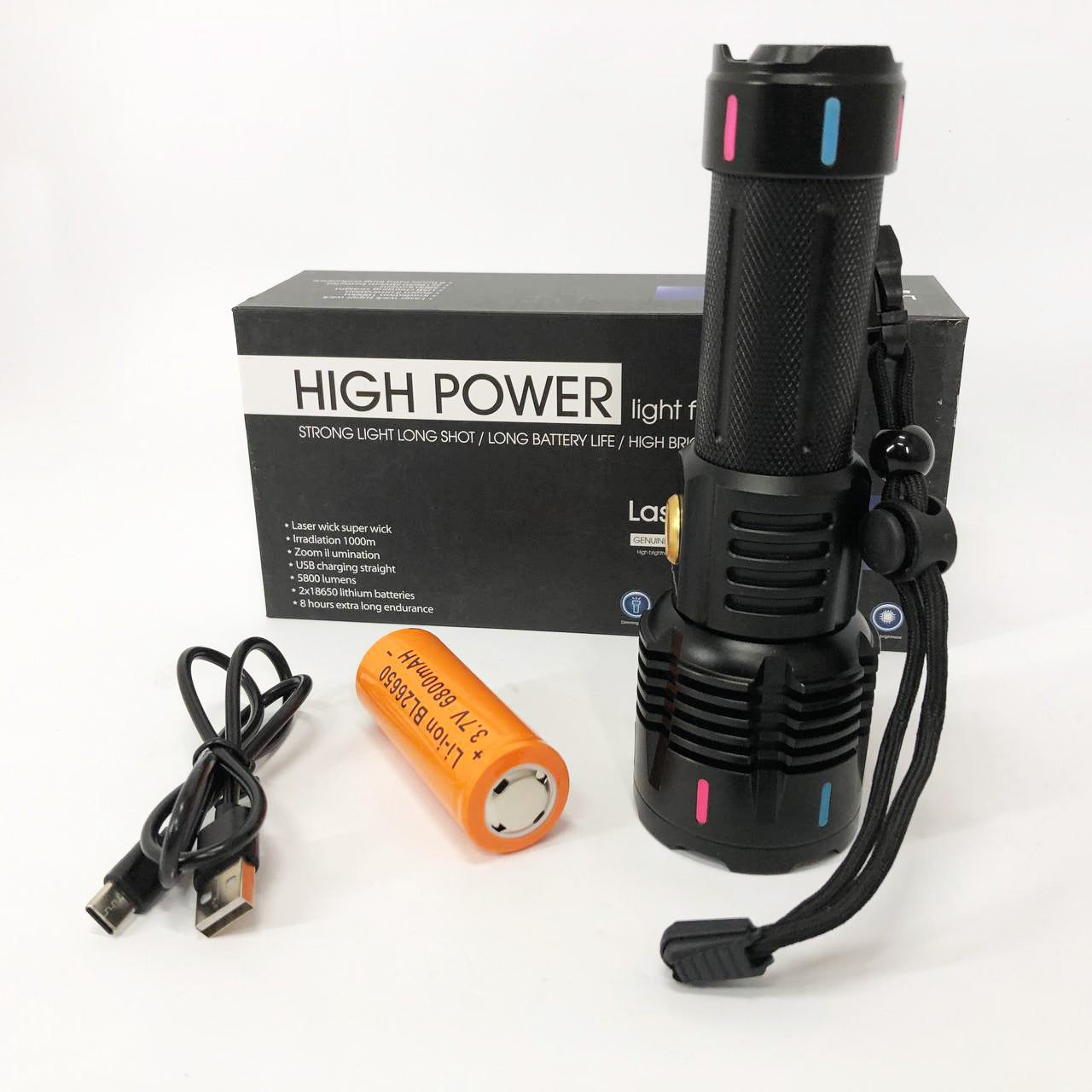 Фонарь X-BALOG FLUORESCENCE G671/G25 PM30-TG, Сверхмощный фонарик, Яркий фонарик, Качественный фонарик