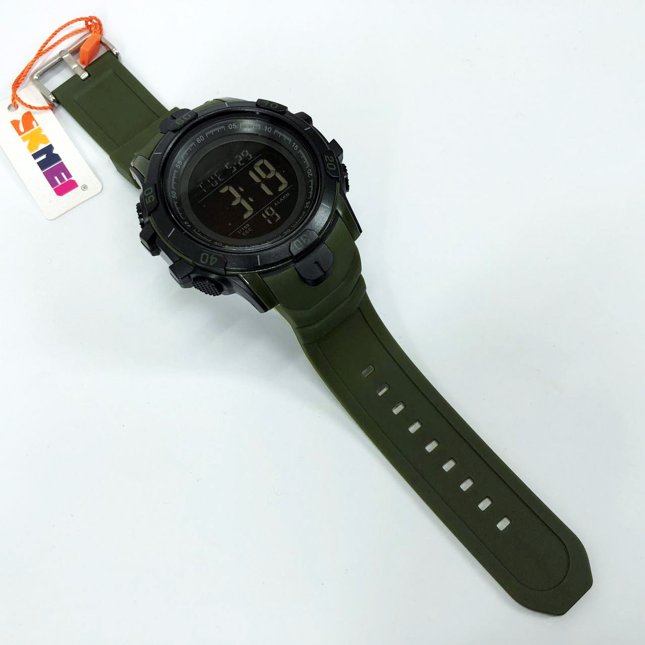 Часы наручные мужские SKMEI 1475AG ARMY GREEN, брендовые мужские часы, часы для мужчины. Цвет: зеленый
