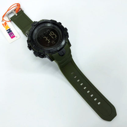 Часы наручные мужские SKMEI 1475AG ARMY GREEN, брендовые мужские часы, часы для мужчины. Цвет: зеленый