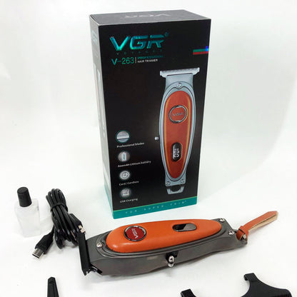 Триммер VGR V-263 BLACK. Цвет: оранжевый