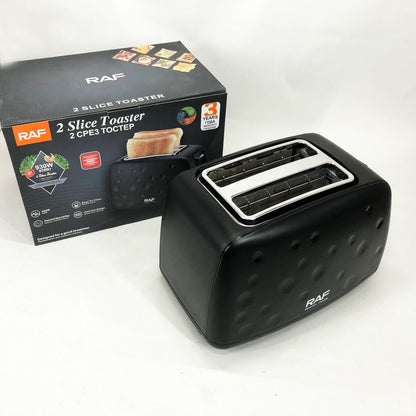 Тостер электрический RAF R.502 с 7 регулируемыми уровнями поджарки съемным поддоном для крошек 930 Вт