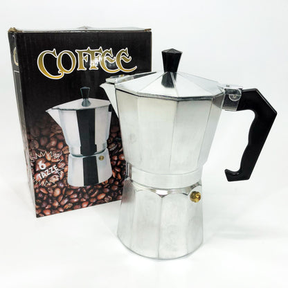 Кофеварка гейзерная из нержавеющей стали UNIQUE UN-1912 270 мл, Гейзерная кофеварка 3 чашки